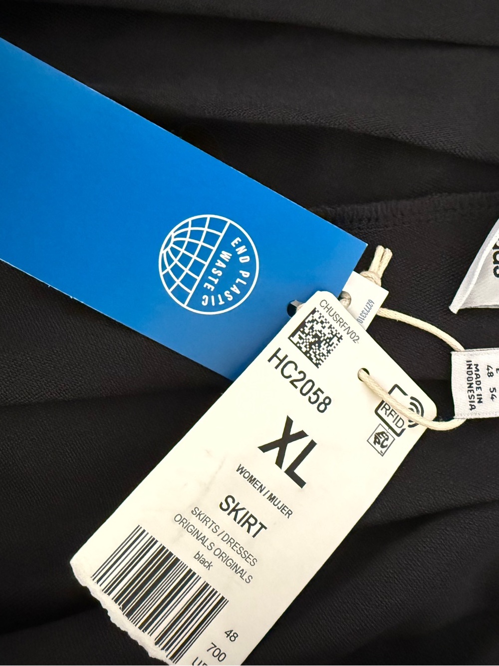 Adidas Originals Adicolor Black Pleated Tennis Skirt NWT Women's XL Summer - Picture 9 of 13